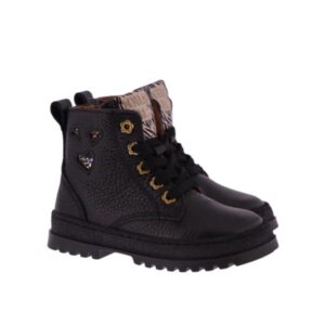 Develab kinderschoenen 47090 Veterboots Zwart