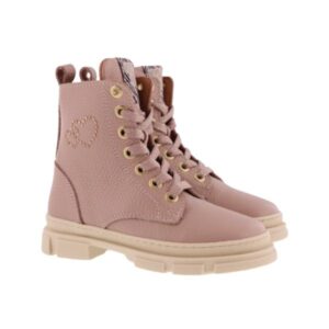 Develab kinderschoenen 47092 Oud Roze veterboots