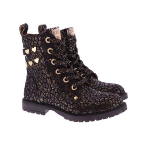 Develab kinderschoenen 44412 Blauw Veterboots