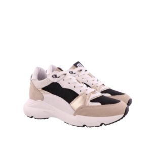 Maruti kinderschoenen Raven Beige Zwart Sneakers