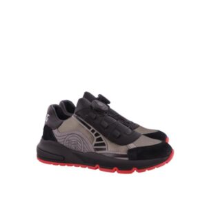 Red Rag kinderschoenen 13943 Zwart sneaker draaiknop