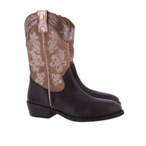 Develab kinderschoenen 44420 Zwart Combi Cowboylaars
