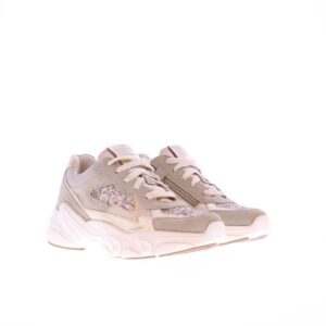Braqeez kinderschoenen lage beige sneakers Fenna Foam