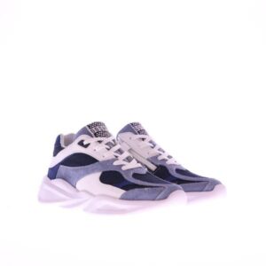 GiGa kinderschoenen G4582 lage blauwe sneakers
