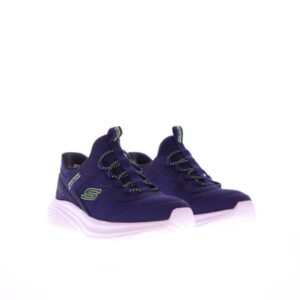 Skechers kinderschoenen 404208L blauw slip in schoenen