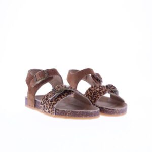 Shoesme kinderschoenen KL260029-A cognac panterprint