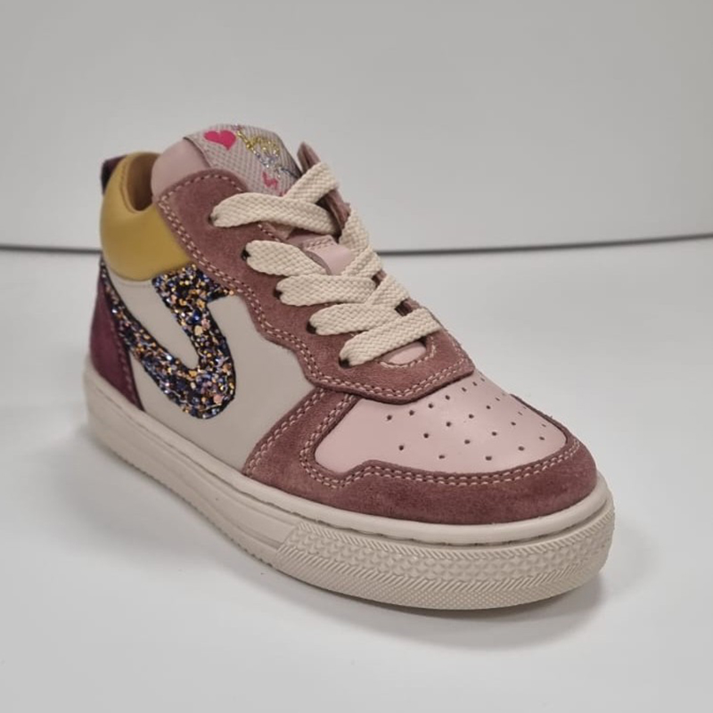 Romagnoli meisjes sneaker roze oudroze glitter 9559F02