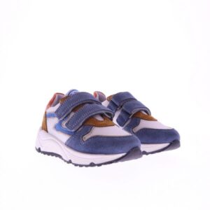 Develab kinderschoenen 45441 blauwe klittebandsneaker